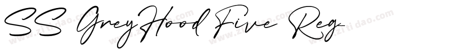 SS GreyHood Five Reg字体转换